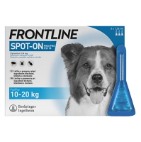 FRONTLINE Spot-On pre psy M (10-20 kg) 1,34 ml 3 pipety