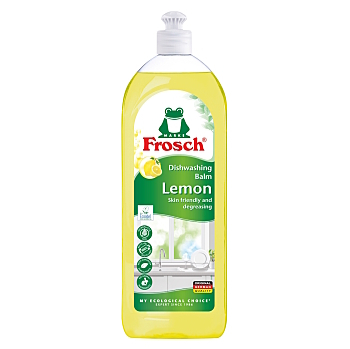 FROSCH balzam na umývanie riadu citrón EKO 750 ml (Ekologické prípravky na riad) - Ekologické