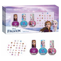 DISNEY Frozen 3 x lak na nechty + nálepky na nechty Darčeková súprava