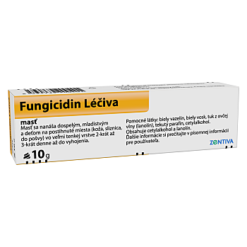 FUNGICIDIN Léčiva masť 10 g (Na plesne a mykózy) - Jednodruhové