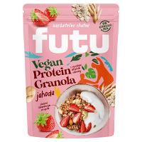 FUTU Proteínová granola s jahodami a orechmi vegán 350 g