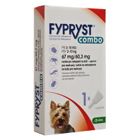 FYPRYST combo spot-on 67 mg/60,3 mg malé psy 2-10 kg 1x0,67 ml