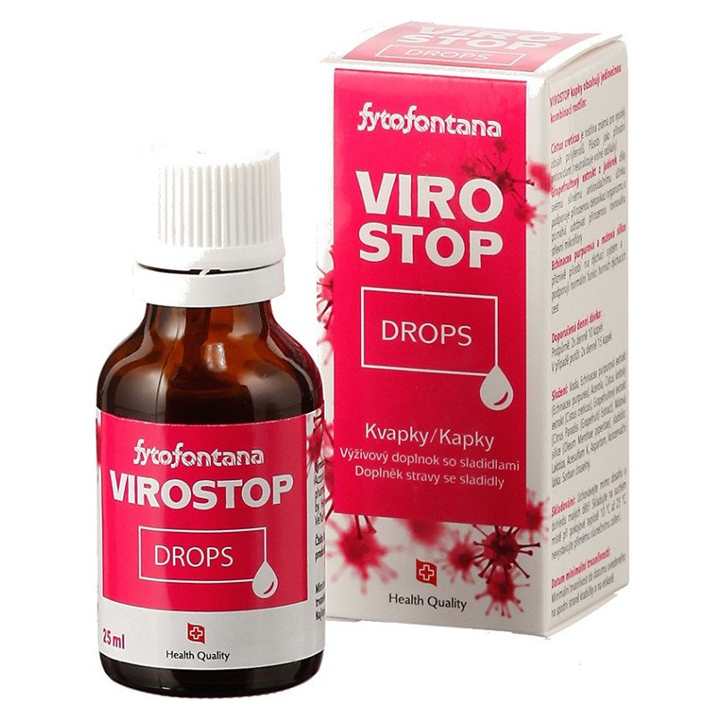 VIROSTOP Kvapky 25 ml kúpite na Mojalekaren.sk