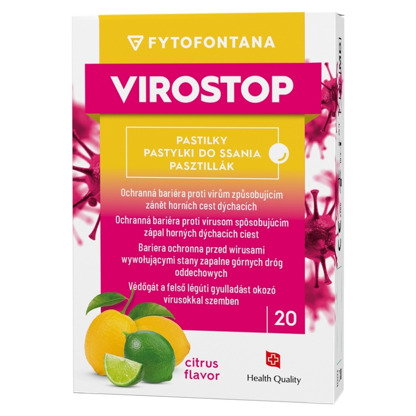 VIROSTOP Pastilky citrus 20 kusov kúpite na Mojalekaren.sk