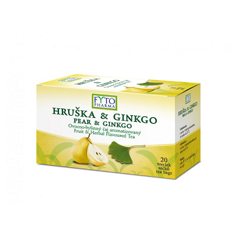 FYTOPHARMA Ovocno-bylinný čaj Hruška + Ginkgo 20x 2 g