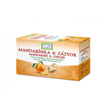 FYTOPHARMA Ovocno-bylinný čaj Mandarínka + Zázvor 20x 2 g