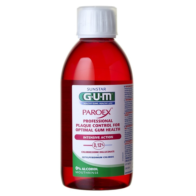 GUM PAROEX (CHX 0,12 %) ústna voda 300ml kúpite na Mojalekaren.sk