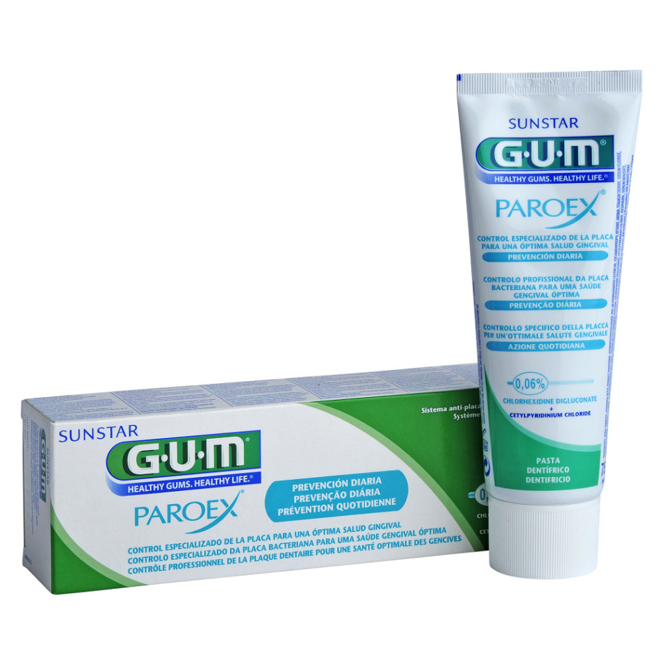 G.U.M PAROEX Gélová zubná pasta 0,06% CHX 75 ml kúpite na Mojalekaren.sk