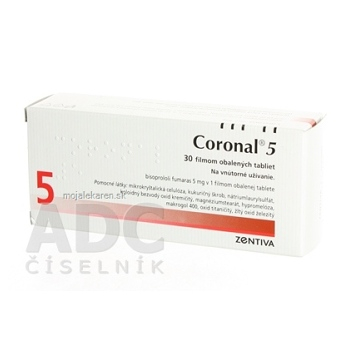 CORONAL 5 tbl flm 5 mg 1x30 ks (Lieky na predpis)