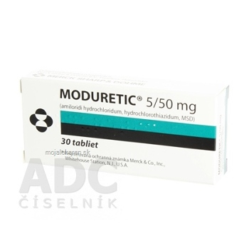 MODURETIC 5/50 mg tbl 1x30 ks (Lieky na predpis)