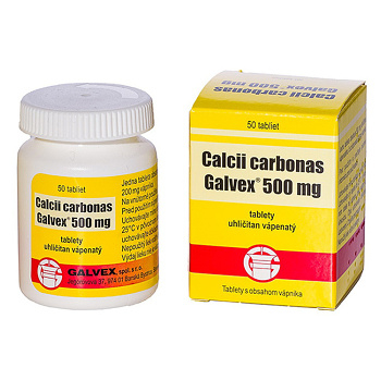 GALVEX Calcii carbonas 500 mg 50 tabliet
