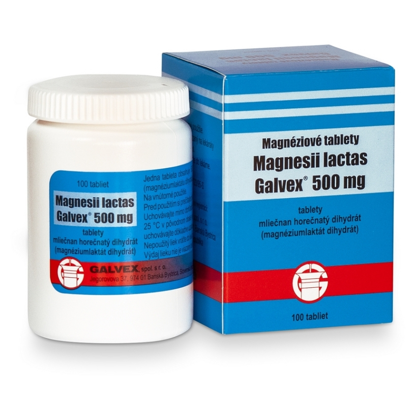 GALVEX Magnéziové tablety 500 mg 100 tabliet kúpite na Mojalekaren.sk