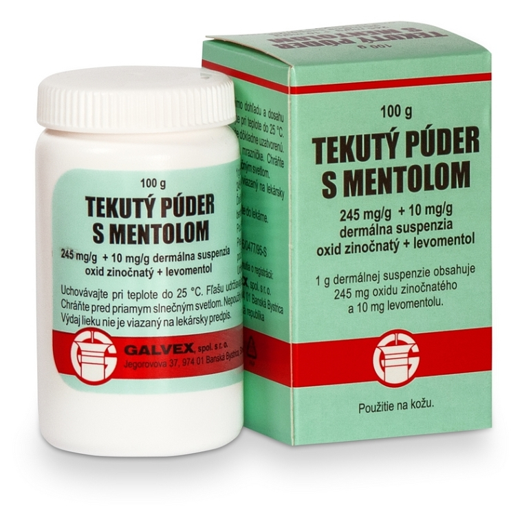 GALVEX tekutý púder s mentolom 100 g kúpite na Mojalekaren.sk