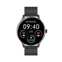 GARETT ELECTRONICS Smartwatch Classy čierna oceľ chytré hodinky