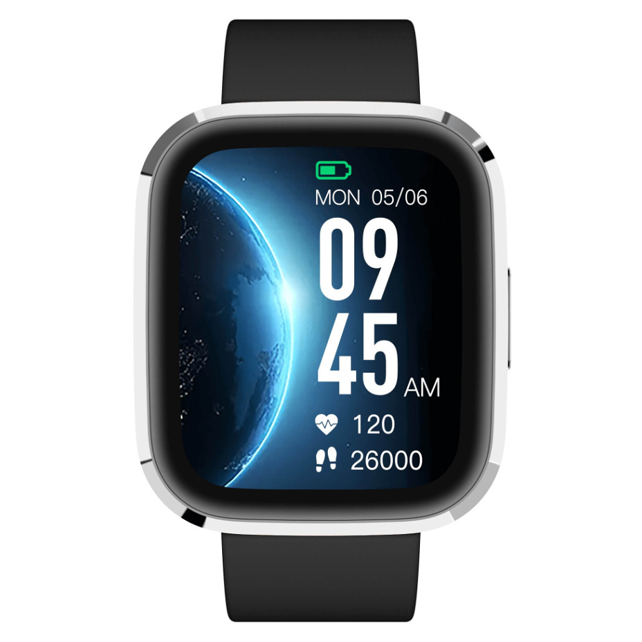 GARETT Smartwatch GRC STYLE Silver Black Inteligentné hodinky