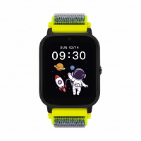 GARETT Smartwatch Kids Tech 4G Green velcro Inteligentné hodinky