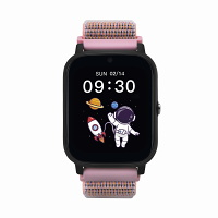 GARETT Smartwatch Kids Tech 4G Pink velcro Inteligentné hodinky
