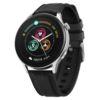 GARETT ELECTRONICS Smartwatch Men Elegance RT čierna koža inteligentné hodinky