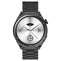 GARETT Smartwatch V12 Black leather Inteligentné hodinky
