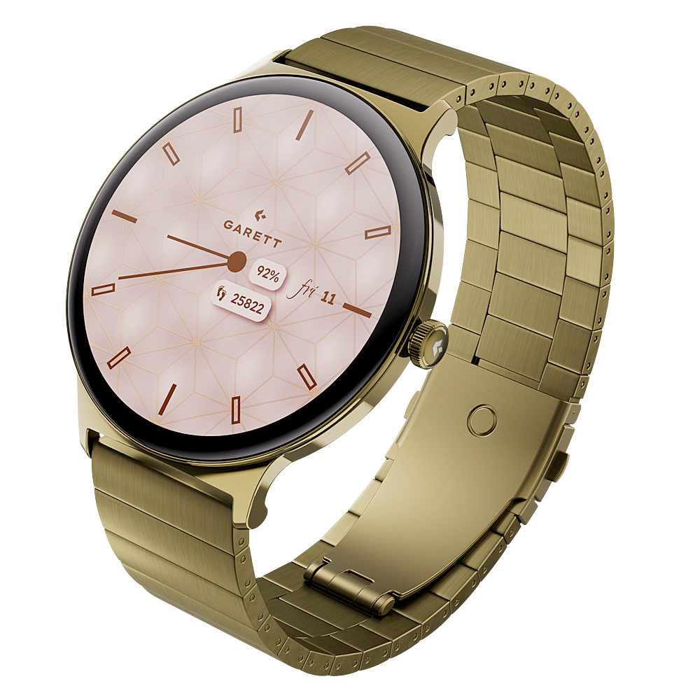 E-shop GARETT Smartwatch Verona 2 zlatá gold solid steel inteligentné hodinky