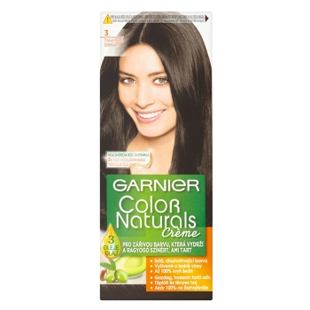 GARNIER Color Naturals farby na vlasy odtieň 3 tmavo hnedá