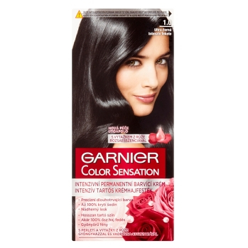 GARNIER Color Sensitive farby na vlasy odtieň 1,0 ultra čierna