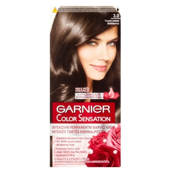 GARNIER Color Sensitive farby na vlasy odtieň 3.0 tmavo hnedá