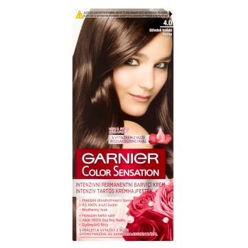 GARNIER Color Sensitive farby na vlasy odtieň 4.0 stredne hnedá