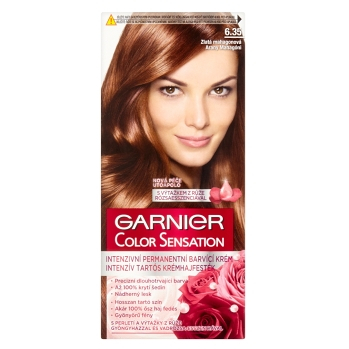 GARNIER Color Sensitive farby na vlasy odtieň 6.35 zlatá mahagónová