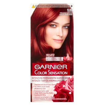 GARNIER Color Sensitive farby na vlasy odtieň 6.60 intenzívna rubínová