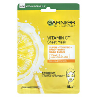 GARNIER Skin Naturals Textilná maska ​​na rozjasnenie pleti s vitamínom C 28 g