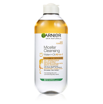 GARNIER Skin Naturals dvojfázová micelárna voda 3v1 s olejom 400 ml (Micelárne vody) - Čistiace