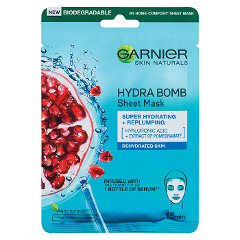 GARNIER Skin Naturals Hydra Bomb Textilná maska Pomegranate 28 g