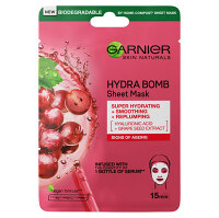 GARNIER Skin Naturals Hydra Bomb Textilná maska s výťažkom z hrozna 28 g