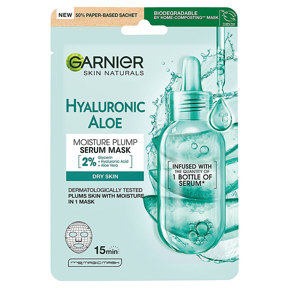 GARNIER Skin Naturals Textilná maska Hyaluronic Aloe 28 g