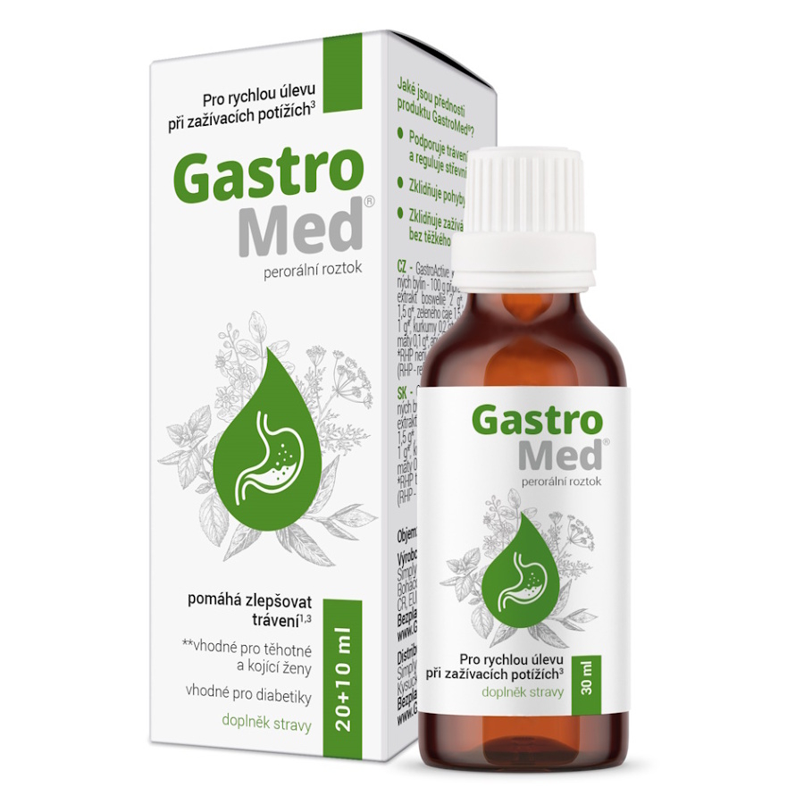 GastroMed perorálny roztok na dobré trávenie 20+10ml kúpite na Mojalekaren.sk