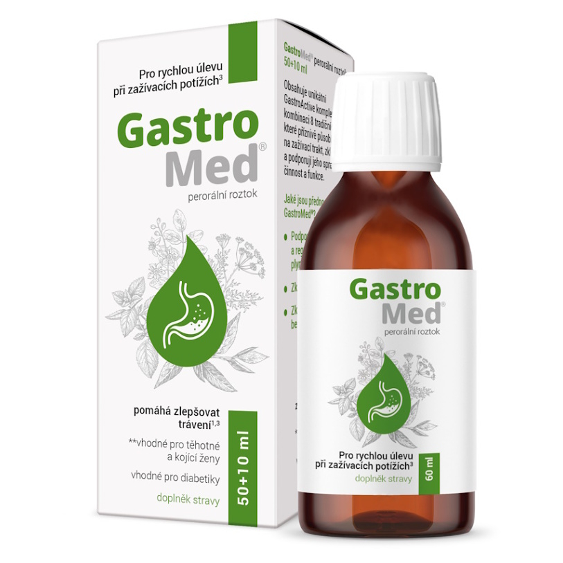 GastroMed Perorálny roztok roztok na podporu trávenia 60 ml kúpite na Mojalekaren.sk