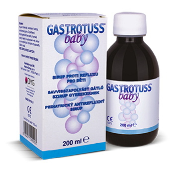 GASTROTUSS Baby sirup antirefluxný 200 ml (Na nadúvanie a plynatosť)