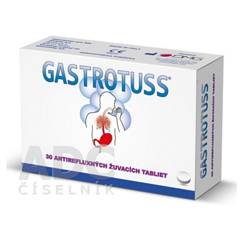 GASTROTUSS tablety žuvacie antirefluxné 30 ks