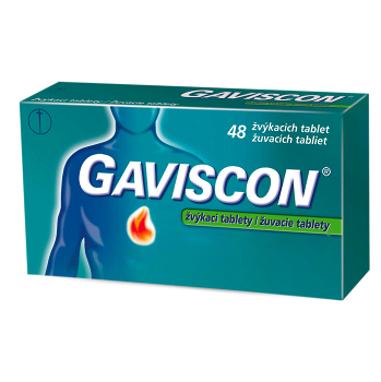 GAVISCON 48 žuvacích tabliet