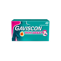 GAVISCON Duo Efekt 48 žuvacích tabliet