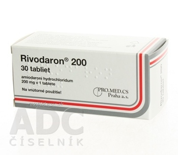 RIVODARON 200 tbl 1x30 ks (Lieky na predpis)