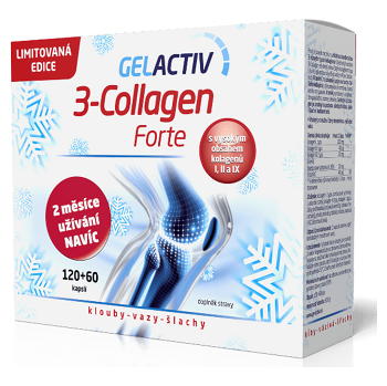 GELACTIV 3-Collagen Forte 120+60 kapsúl DARČEKOVÉ balenia