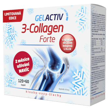GELACTIV 3-Collagen Forte 120+60 kapsúl DARČEKOVÉ balenia