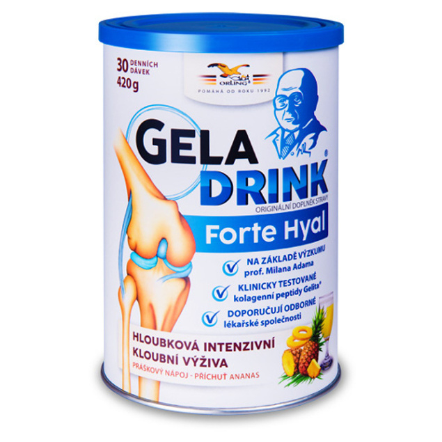 GELADRINK Forte Hyal práškový nápoj ananás 420 g