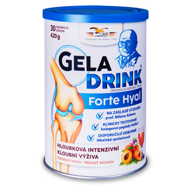 GELADRINK Forte Hyal Práškový nápoj broskyňa 420 g