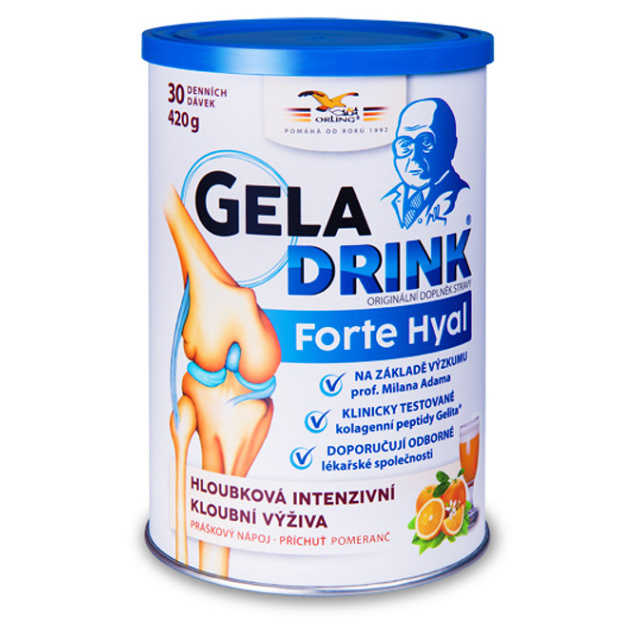 GELADRINK Forte Hyal práškový nápoj pomaranč 420 g