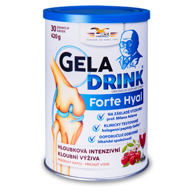 GELADRINK Forte Hyal nápoj višňa 420 g