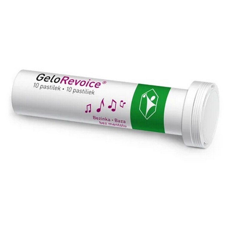 E-shop GELOREVOICE Pastilky do krku baza bez mentolu 10 kusov