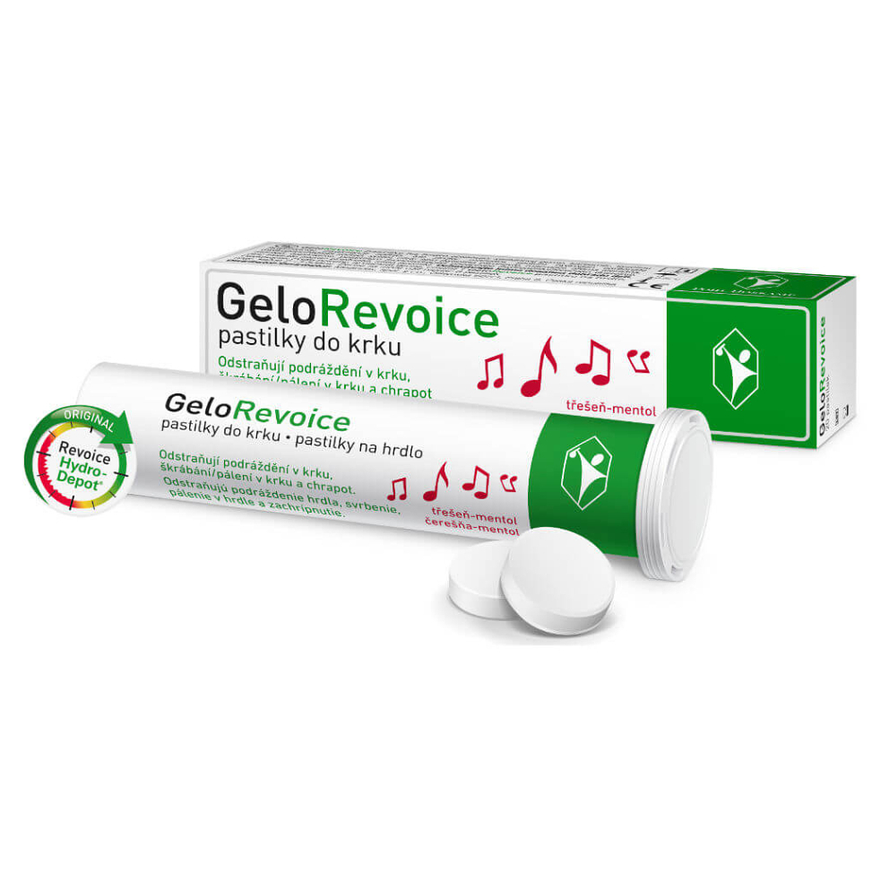 E-shop GELOREVOICE Pastilky do krku čerešňa mentol 20 kusov
